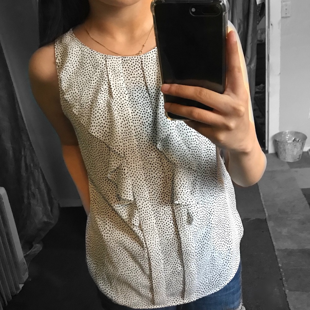 LOFT RUFFLE BLOUSE